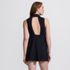Women's Polo Collar Tie Front Swim Dress Swimsuit, Back