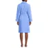 Women's Petite Cotton Terry Knee Length Spa Bath Robe, Back