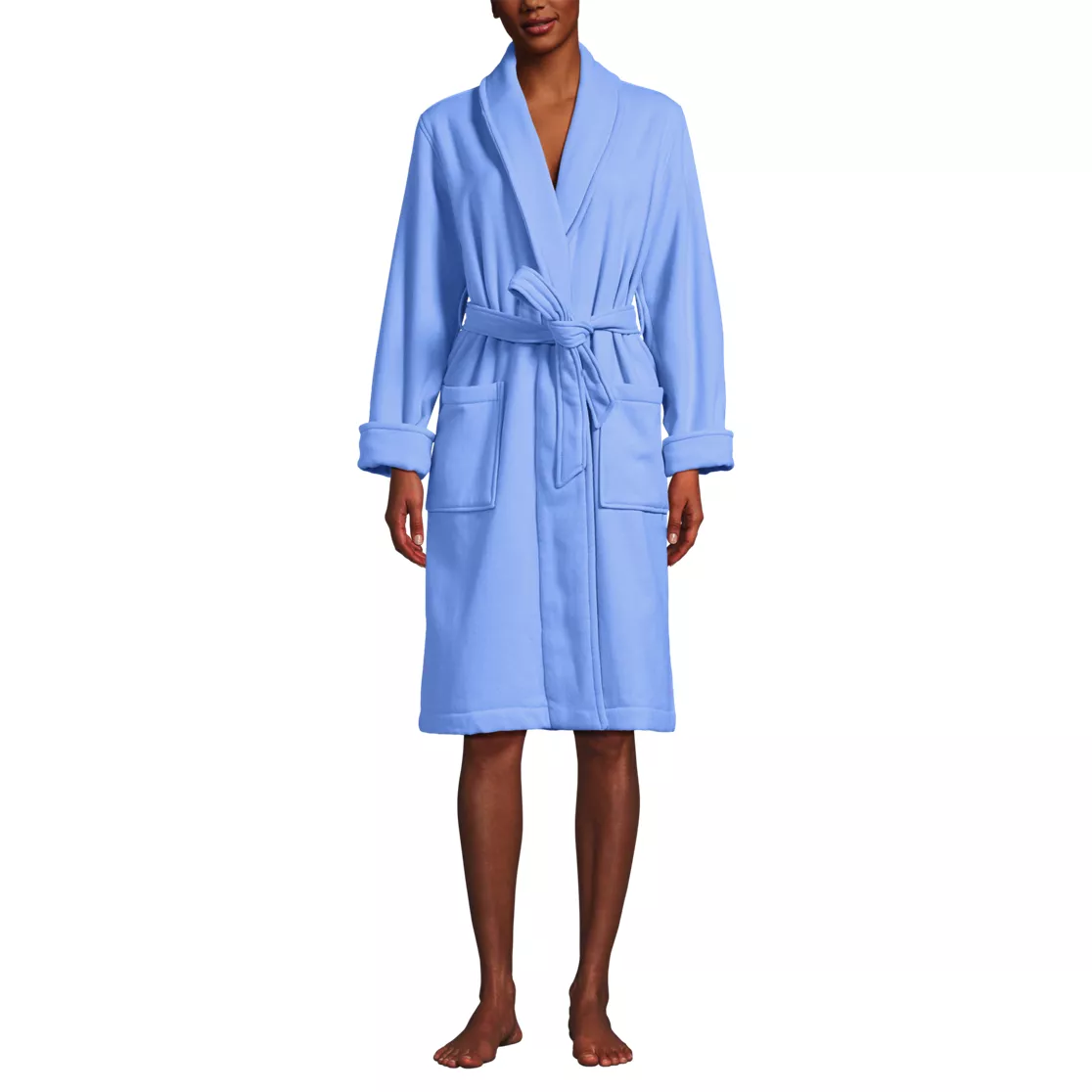 Women's Cotton Terry Knee Length Spa Bath Robe