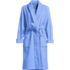 Women's Petite Cotton Terry Knee Length Spa Bath Robe, Front