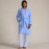 Women's Petite Cotton Terry Knee Length Spa Bath Robe, Front