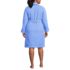 Women's Plus Size Cotton Terry Knee Length Spa Bath Robe, Back