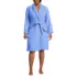 Women's Plus Size Cotton Terry Knee Length Spa Bath Robe, Front