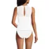 Women's Mesh Ribbed High Neck Tankini Top, Back