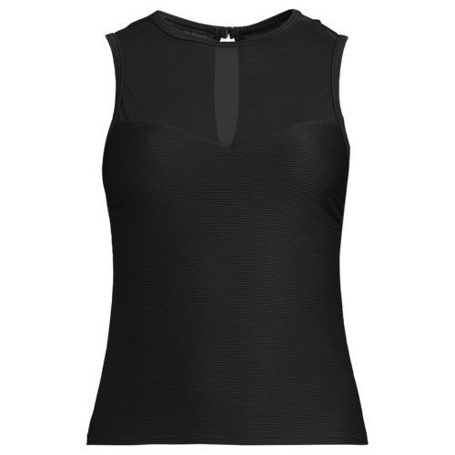 Women's Mesh Ribbed High Neck Tankini Top - image 4