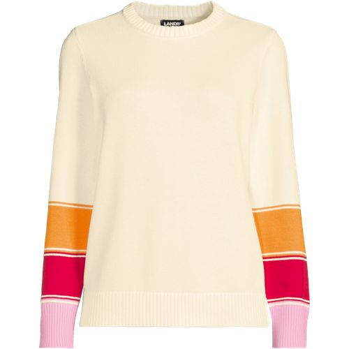 Women's Drifter Crew Neck Jersey Pull Over Sweater, Front