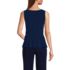 Women's Lightweight Jersey Peplum V-Neck Tank Top, Back