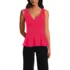 Women's Lightweight Jersey Peplum V-Neck Tank Top, Front
