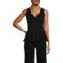 Women's Lightweight Jersey Peplum V-Neck Tank Top, Front
