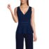 Women's Lightweight Jersey Peplum V-Neck Tank Top, Front