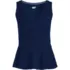 Women's Lightweight Jersey Peplum V-Neck Tank Top, Front