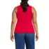 Women's Plus Size Drapey Rib Skimming Tank Top, Back