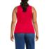 Women's Plus Size Drapey Rib Skimming Tank Top, Back