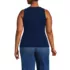 Women's Plus Size Drapey Rib Skimming Tank Top, Back