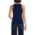 Women's Drapey Rib Fitted Tank Top, Back