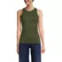 Women's Drapey Rib Fitted Tank Top, Front