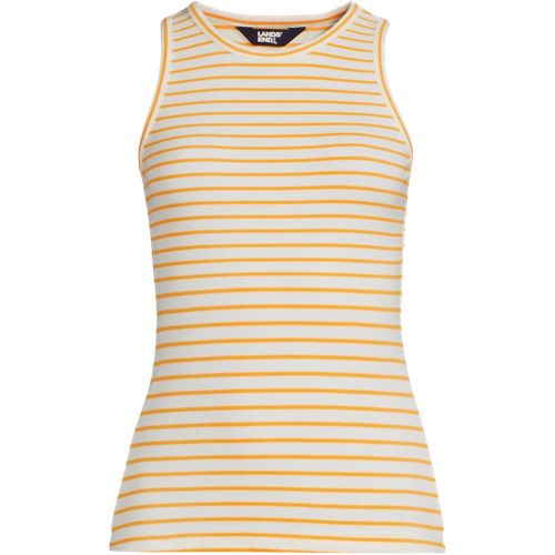 Women's Drapey Rib Fitted Tank Top, Front