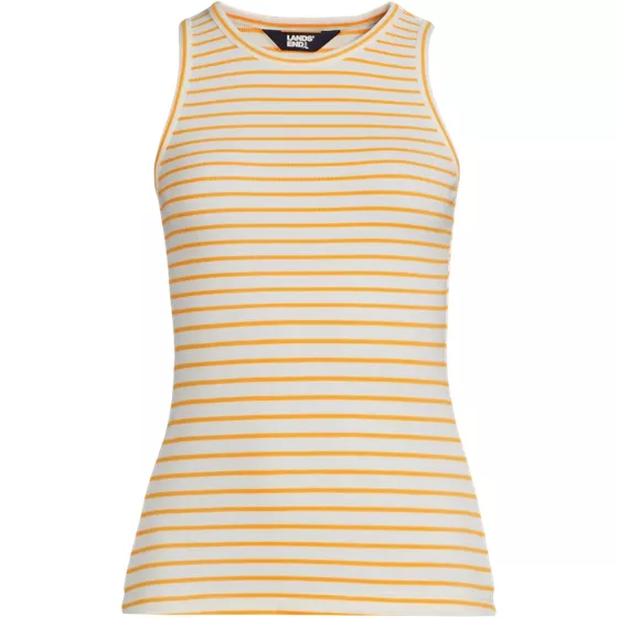 Women's Drapey Rib Fitted Tank Top - primary