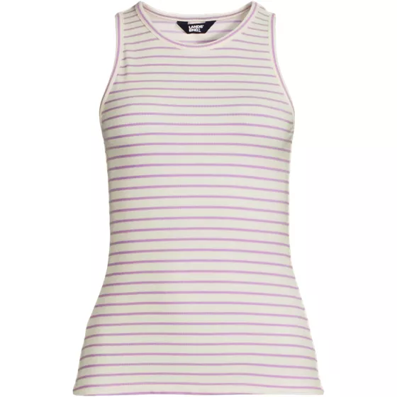 Women's Drapey Rib Fitted Tank Top - primary