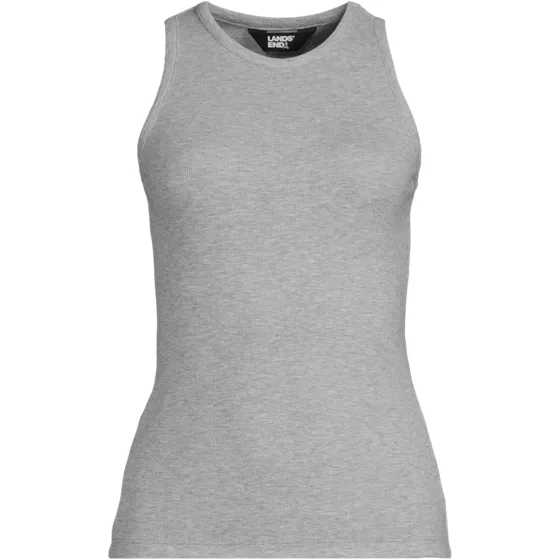 Women's Plus Size Drapey Rib Skimming Tank Top - primary