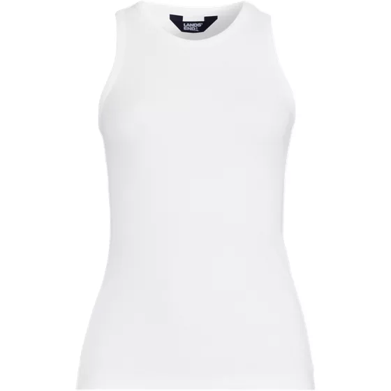 Women's Drapey Rib Fitted Tank Top - primary