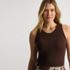 Women's Drapey Rib Fitted Tank Top, alternative image