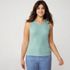 Women's Drapey Rib Fitted Tank Top, Front