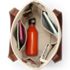 Canvas and Faux Leather Tote Bag, alternative image