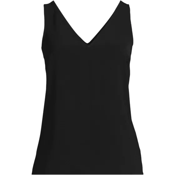 Women's Creaseless V-neck Sleeveless Top - primary