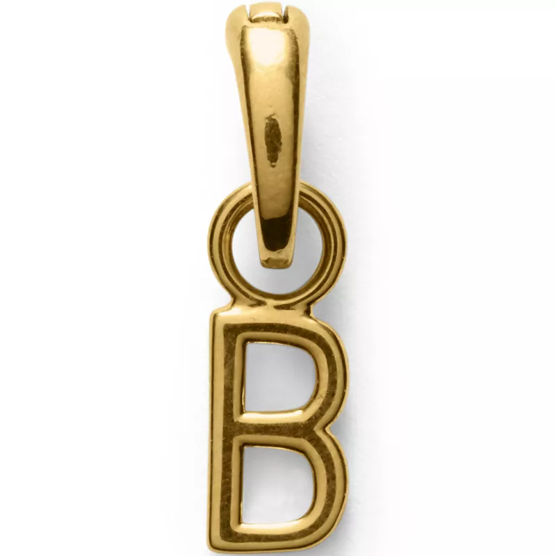 Water-Resistant Letter Charm, Front