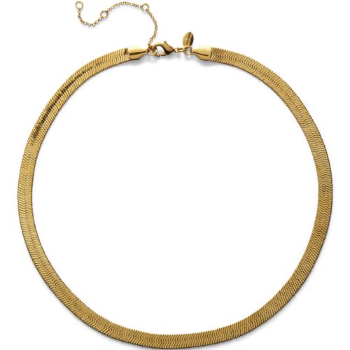 Water-Resistant Short Wide Layering Necklace - Lands End - Yellow 36$