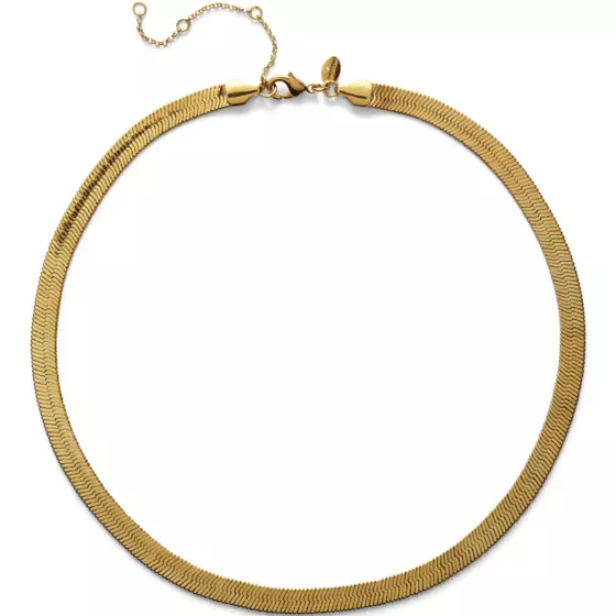 Water-Resistant Short Wide Layering Necklace - primary