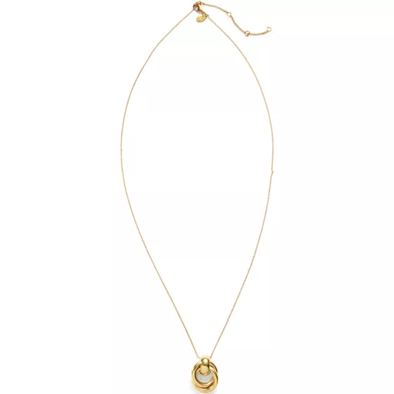 Water-Resistant Long Knot Pendant Necklace - primary