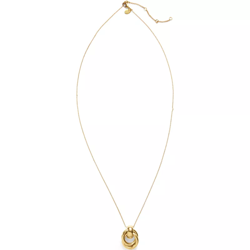 Water-Resistant Long Knot Pendant Necklace, alternative image