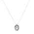 Water-Resistant Long Knot Pendant Necklace, Front