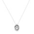 Water-Resistant Long Knot Pendant Necklace, Front