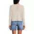 Women's Cotton Viscose Mesh Jacquard Crew Neck Sweater, Back