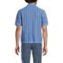 Men's Short Sleeve Racked Button Down Sweater Polo, Back