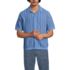 Men's Short Sleeve Racked Button Down Sweater Polo, Front