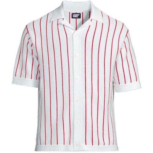 売れ筋商品|||ランズエンド カットソー トップス レディース Women's Short Sleeve Basic Mesh Polo Shirt White Women's Banded Short Sleeve Mesh Polo | Lands' End