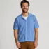 Men's Short Sleeve Racked Button Down Sweater Polo, Front