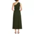 Women's Creaseless One Shoulder Midi Dress, Back