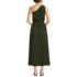 Women's Creaseless One Shoulder Midi Dress, Back
