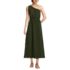 Women's Creaseless One Shoulder Midi Dress, Front