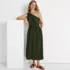 Women's Creaseless One Shoulder Midi Dress, alternative image