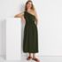 Women's Creaseless One Shoulder Midi Dress, alternative image