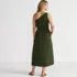 Women's Creaseless One Shoulder Midi Dress, Back