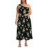 Women's Plus Size Creaseless One Shoulder Midi Dress, Front