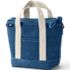 Small Solid Color 3 Pocket Zip Top Canvas Tote Bag, Front