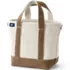 Small 3 Pocket Open Top Canvas Tote Bag, Front